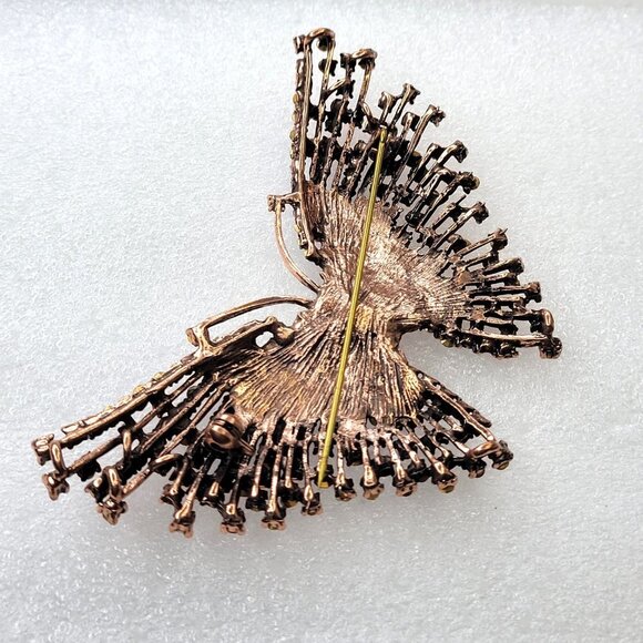 Large Pink Butterfly Brooch Colourful Butterfly Brooch Pin - Picture 5 of 13